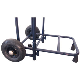 Zeitungsroller Multi 2, teil- und abnehmbar, mit Taschen in rot, Luftbereifung, mit Schnallriemenset