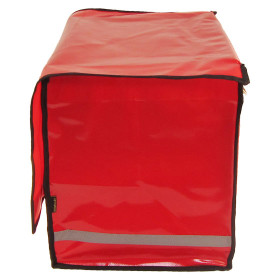 Zeitungsroller Multi 2, teil- und abnehmbar, mit Taschen in rot, Luftbereifung, mit Schnallriemenset