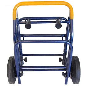 Zeitungsroller Multi 2, teil- und abnehmbar, mit Taschen in rot, Luftbereifung, mit Schnallriemenset