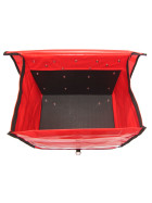 Zeitungsroller Multi 2, teil- und abnehmbar, mit Taschen in rot, Luftbereifung, mit Schnallriemenset