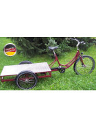 Lastendreirad Cargo Ladefläche 120 cm x 60 cm Rot ohne e-Antrieb Rücktrittbremse + Shimano mit Feststellbremse VBrake