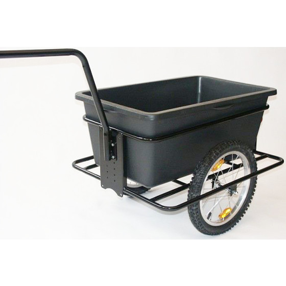 Zeitungswagen Big mit demontierbarer Hochdeichsel mit Kunststoffauflagedeckel