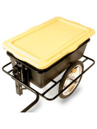 Zeitungswagen Big mit demontierbarer Hochdeichsel mit Kunststoffauflagedeckel